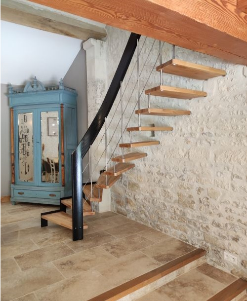 Escalier suspendu quart-tournant | Treppenmeister