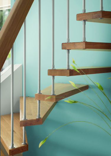 Garde-corps à remplissage avec balustres en inox